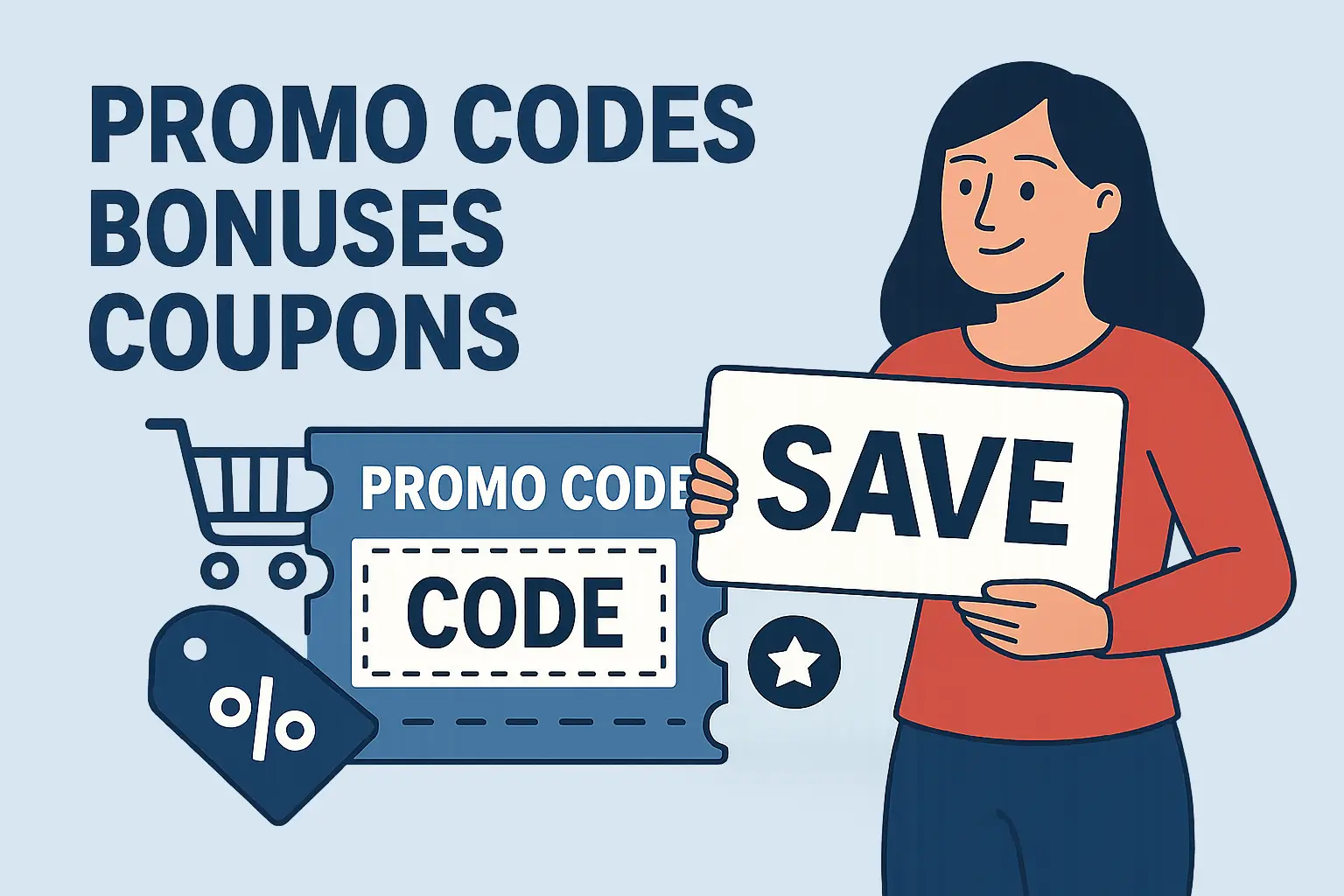 Актуальные промокоды, бонусы и купоны на скидки