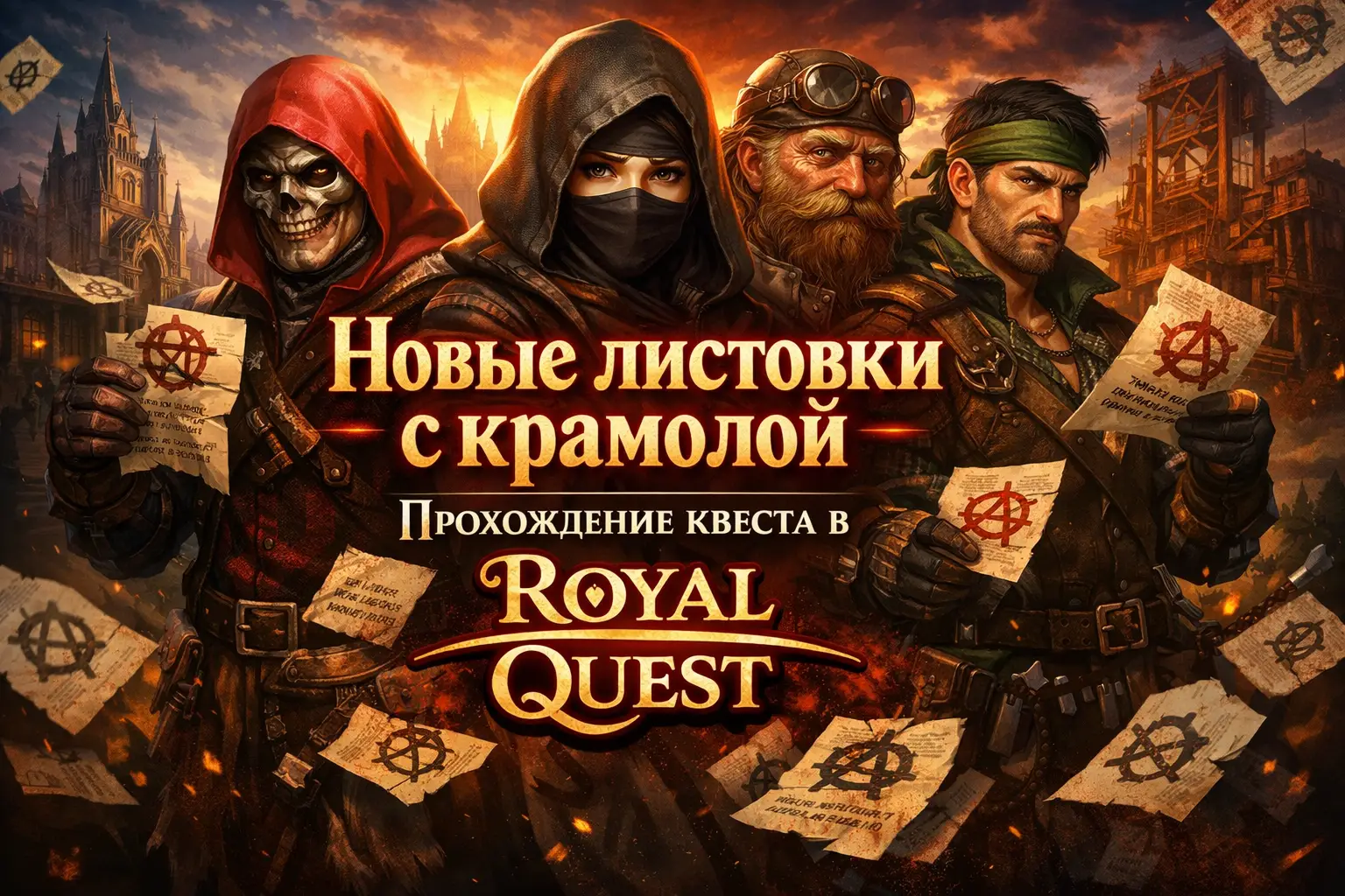 Новые листовки с крамолой - прохождение квеста в Royal Quest